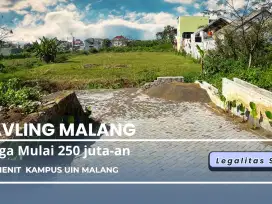 Tanah Premium Dekat Kampus UMM Cocok Bangun Rumah Kos