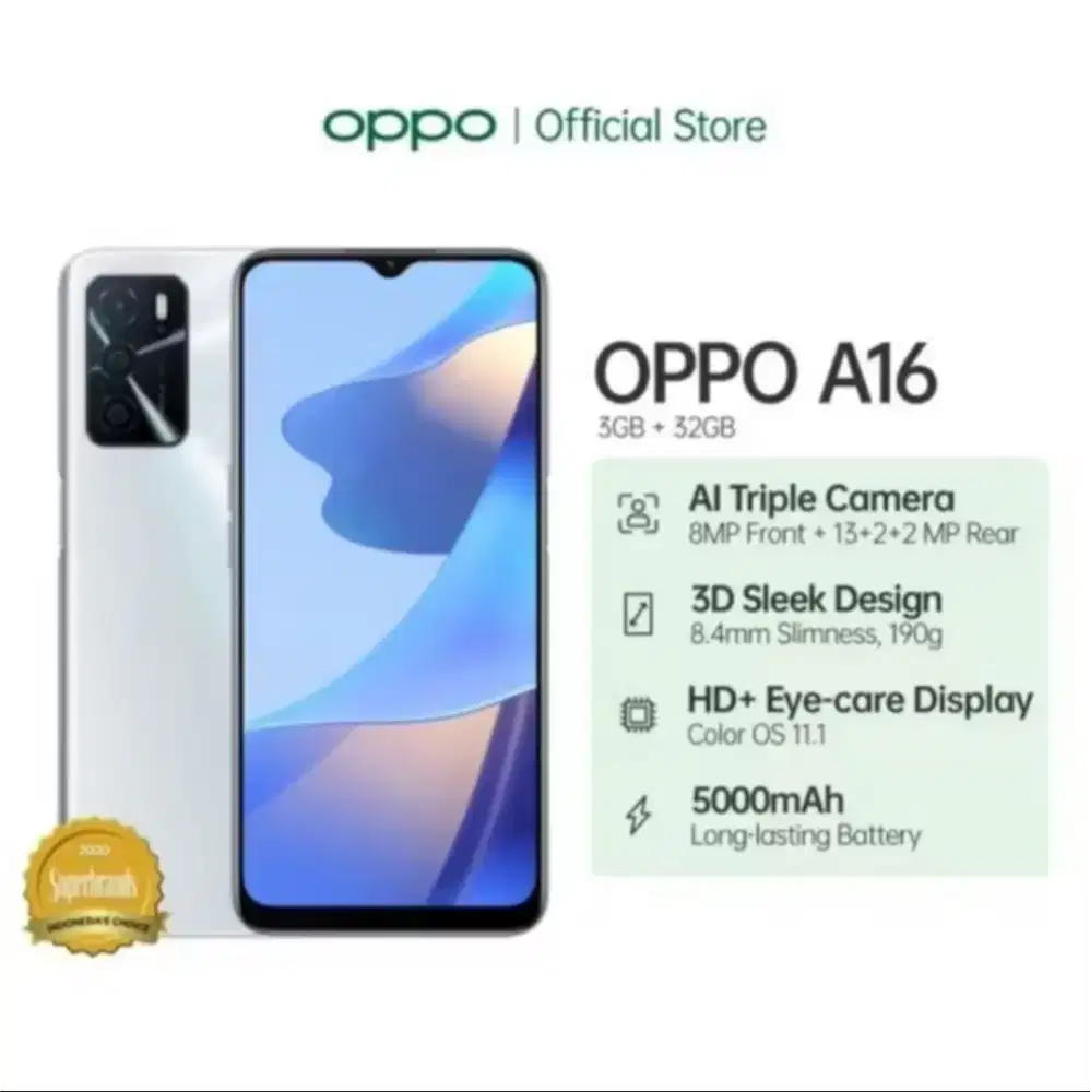 Oppo A 16 Ram 3/32