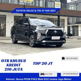 [FITUR TSS] Toyota Veloz Q TSS AT NIK 2021 Hitam