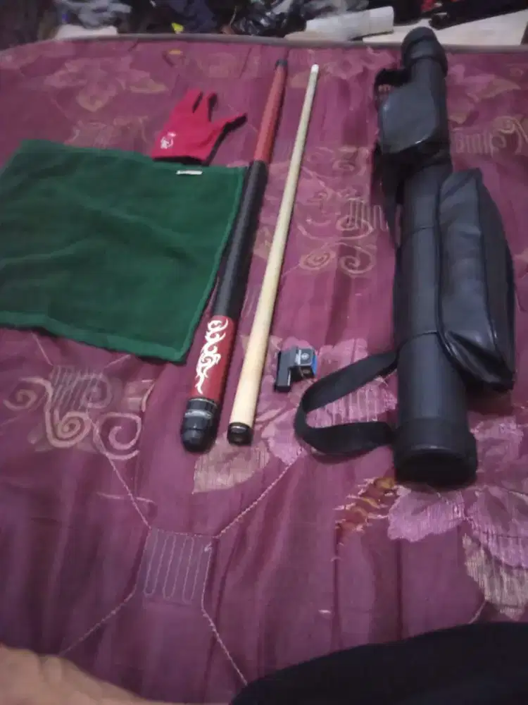 Stik biliard(mureyy) dan tas