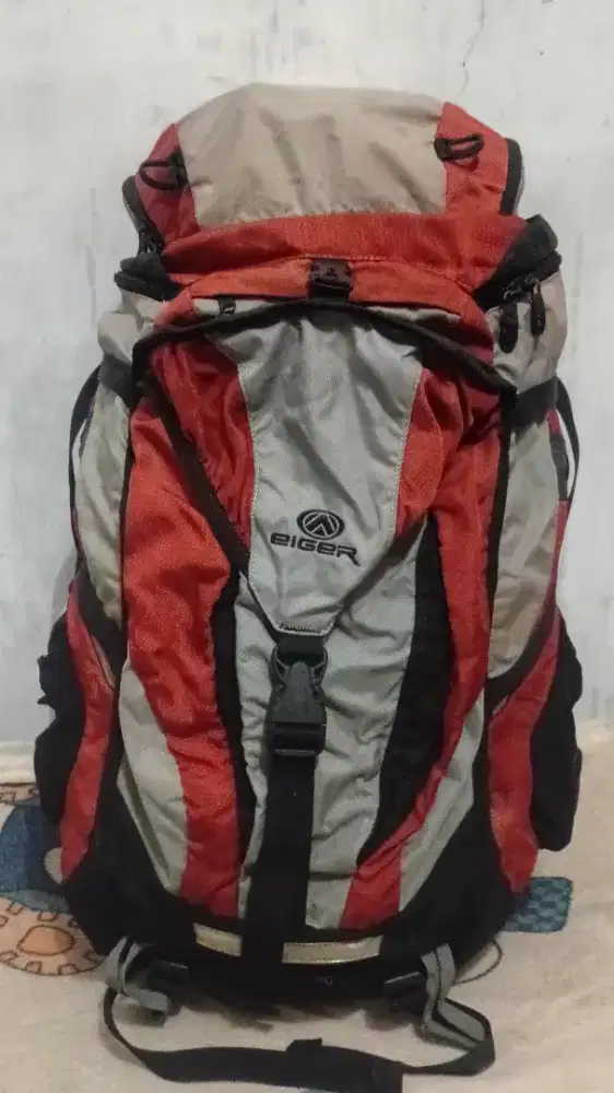 Tas Eiger ASLI warna orange abu-abu