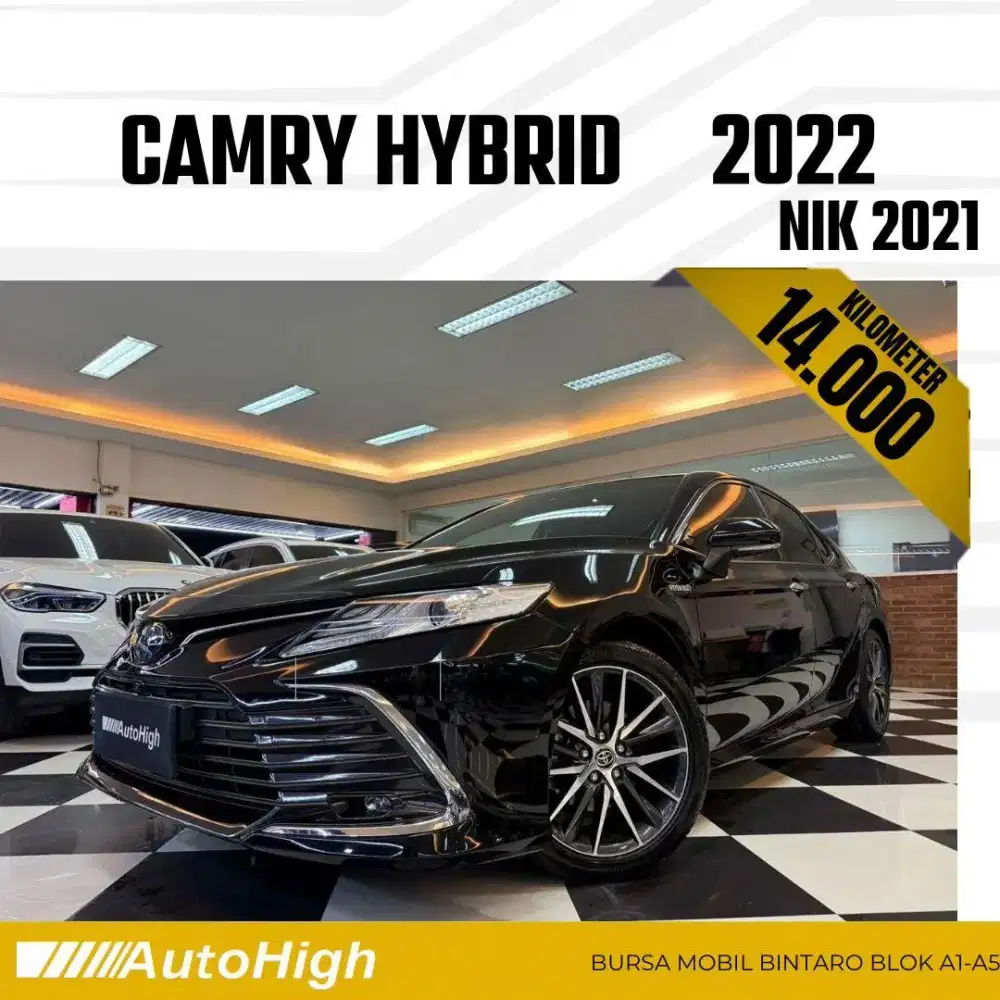 DP10% [Km14.000] Camry Hybrid 2021 Black Reg 2022 #AUTOHIGH