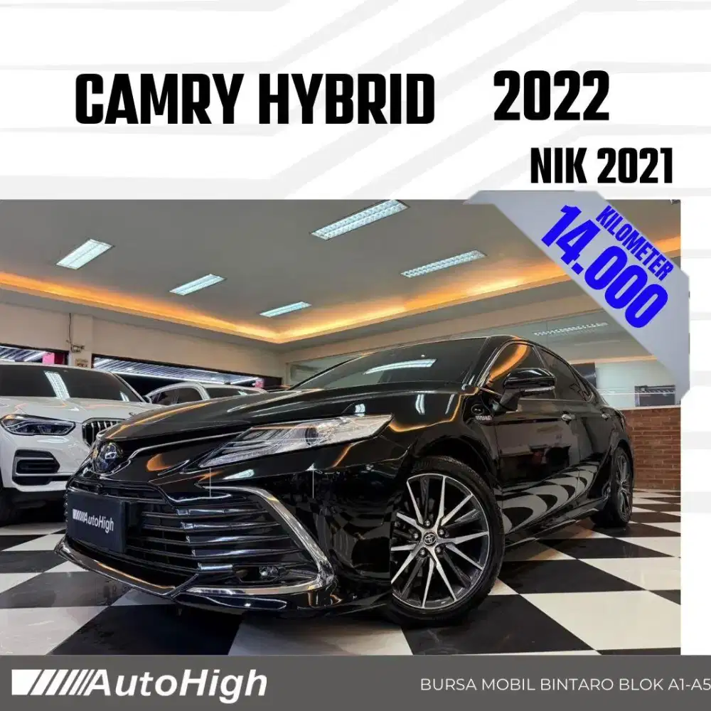 DP10% [Km14.000] Camry Hybrid 2021 Black Reg 2022 #AUTOHIGH