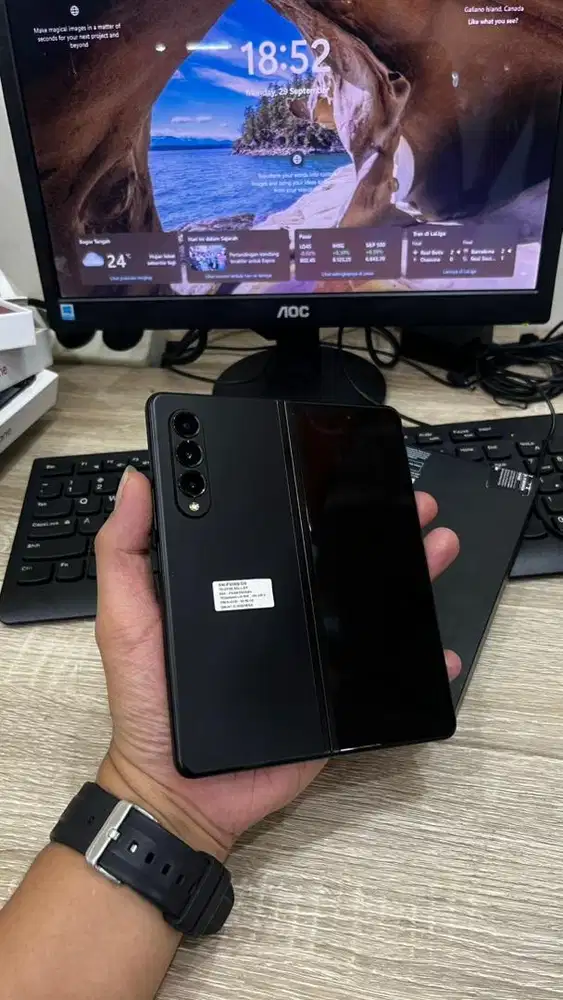 Samsung z fold 3 12/512gb second bogor