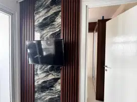 DIJUAL FOR SALE 2 BEDROOM GREEN PRAMUKA CITY BOUGENVILLE APARTEMEN
