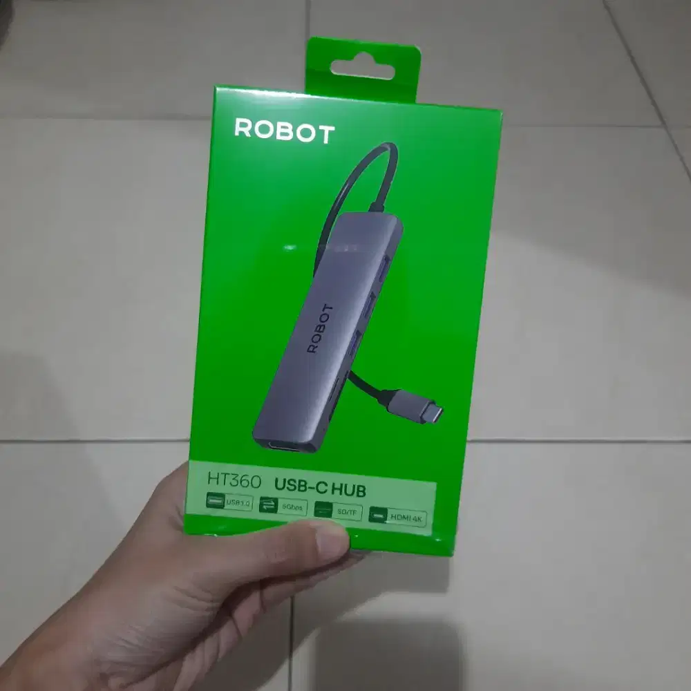 USB C HUB ROBOT SD/TF HDMI 4K BARU