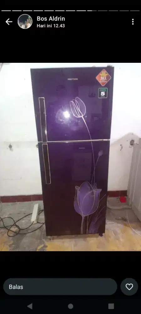 bismillahirrahmanirrahim jual kulkas merek Polytron pintu 2