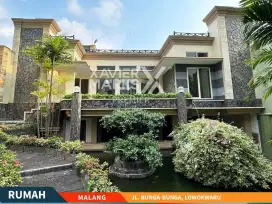 Dijual Rumah Luas Asri Nyaman di Bunga Bunga Dekat Suhat Malang