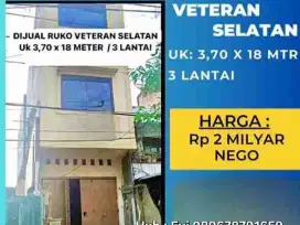 Dijual Ruko 3 lt di Jl. Veteran Selatan Makassar