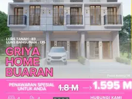 Rumah Ready 2 Lantai Murah Klender Jakarta Timur Bebas Banjir Shm