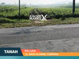 Di Jual Tanah  kavling jejer di jl Raya tajinan Tumpang Malang