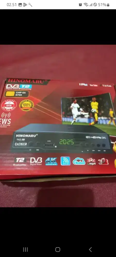Di jual set top box merk Hinomaru