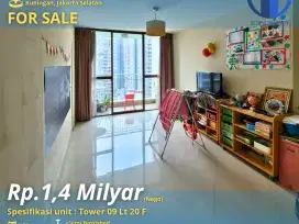 Dijual, Apartment Taman Rasuna, 2 Br, L 74m², Furnished, SHGB