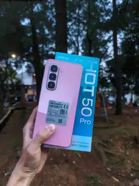 Infinix Hot 50 Pro 256GB Blossom Pink Garansi Juli 2026 Mulus Baru