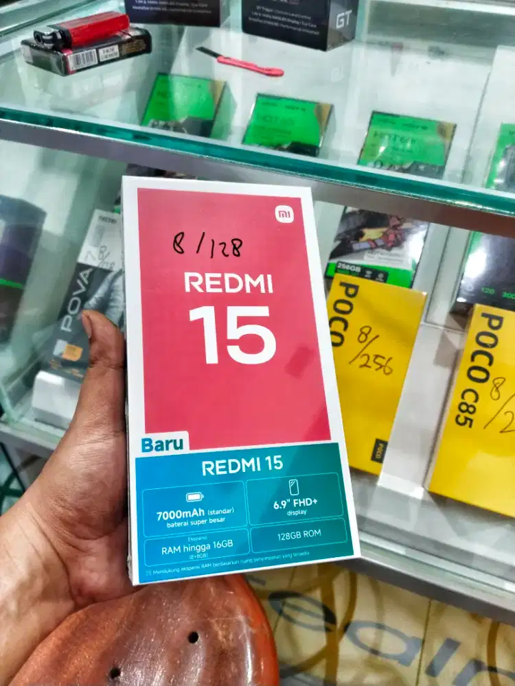 REDMI 15 8/128 NEW SEGEL TERMURAH GARANSI RESMI