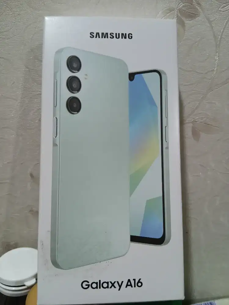 Jual samsung A16   8/128
 Hp dus aja Mulus GRS July 2026 Like New