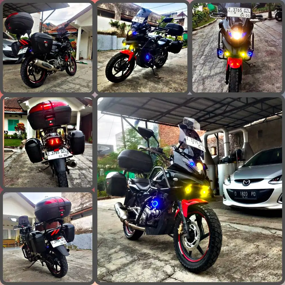 Pulsar 220 full modifikasi touring