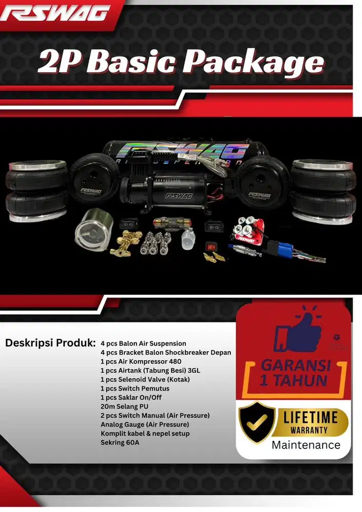 Airsuspension Rswag Basic 2P Universal