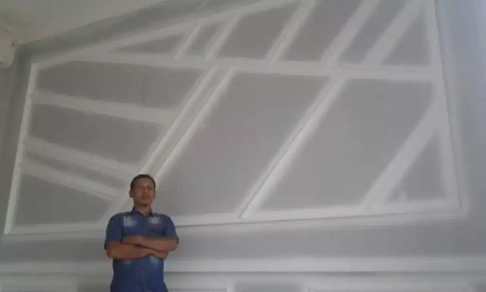 Jasa pasang plafon gipsum /PVC wall moulding dinding dan sebagainya