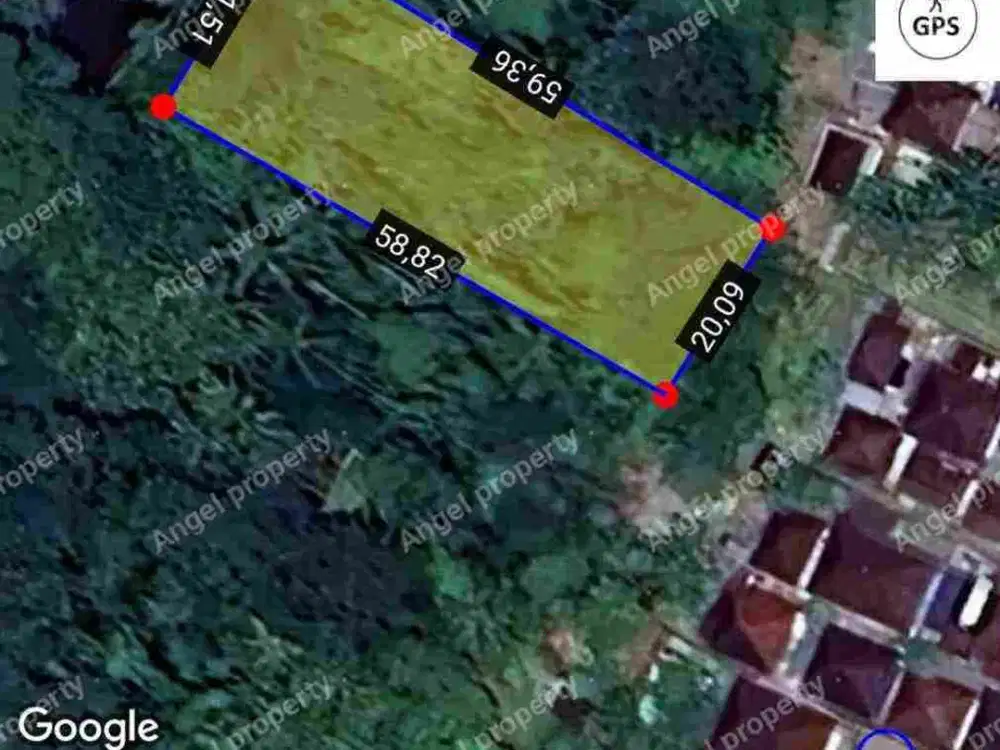 DISEWAKAN TANAH 1200MTR /12ARE BUWIT RIVERFRONT YELLOW ZONE