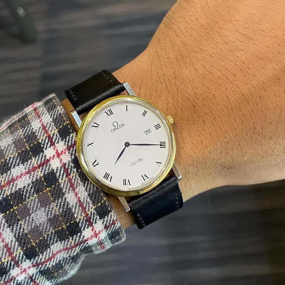 Omega De Ville Date Roman Dial Quartz 33mm