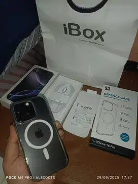 iPhone 16Pro Black Titanium 128GB iBox Garansi On