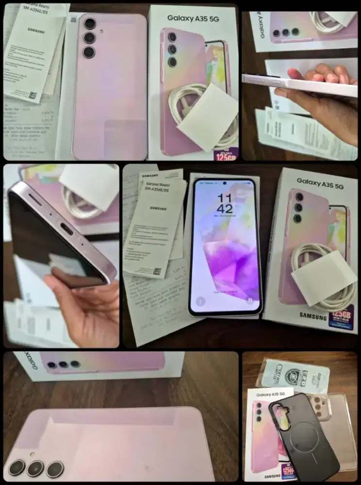 Samsung A35 5G Ram 8/256 Lilac Mulusss like new!!