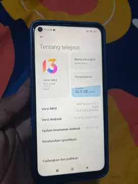 Xiaomi Redmi Note 9  Ram 6+2/128 Jaringan 4G LTE Mesin Normal Jaya
