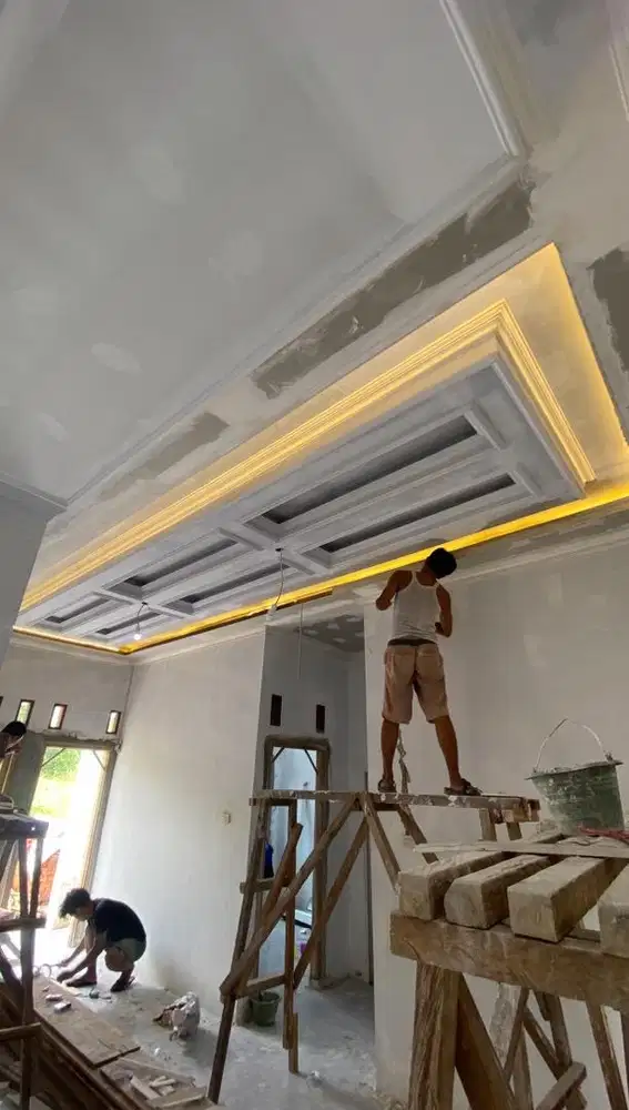 Pasang Plafon Gypsum | Rapi & Elegan