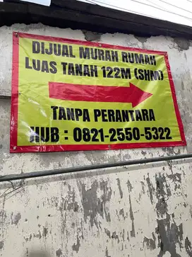 Jual Lahan / Tanah 122 Meter. Daerah Jagakarsa Jakarta Selatan