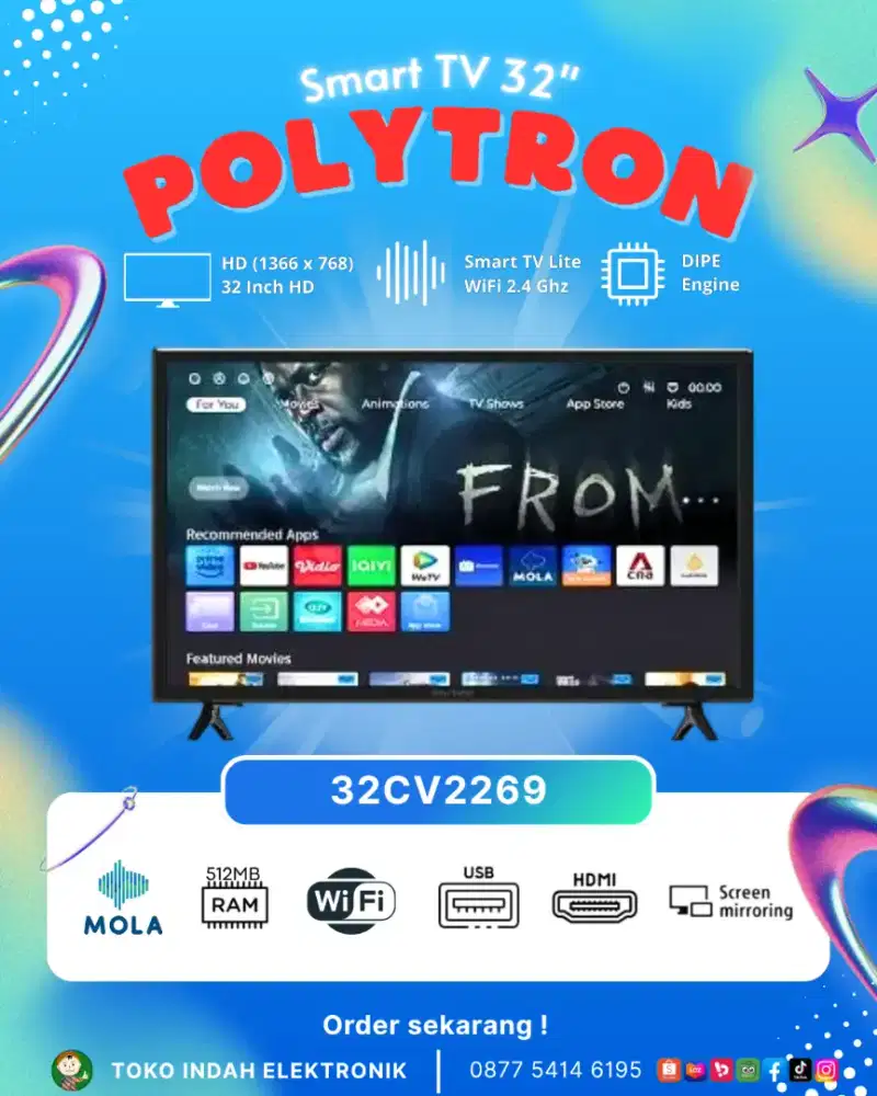 SMART TV Polytron 32CV2269 32Inch