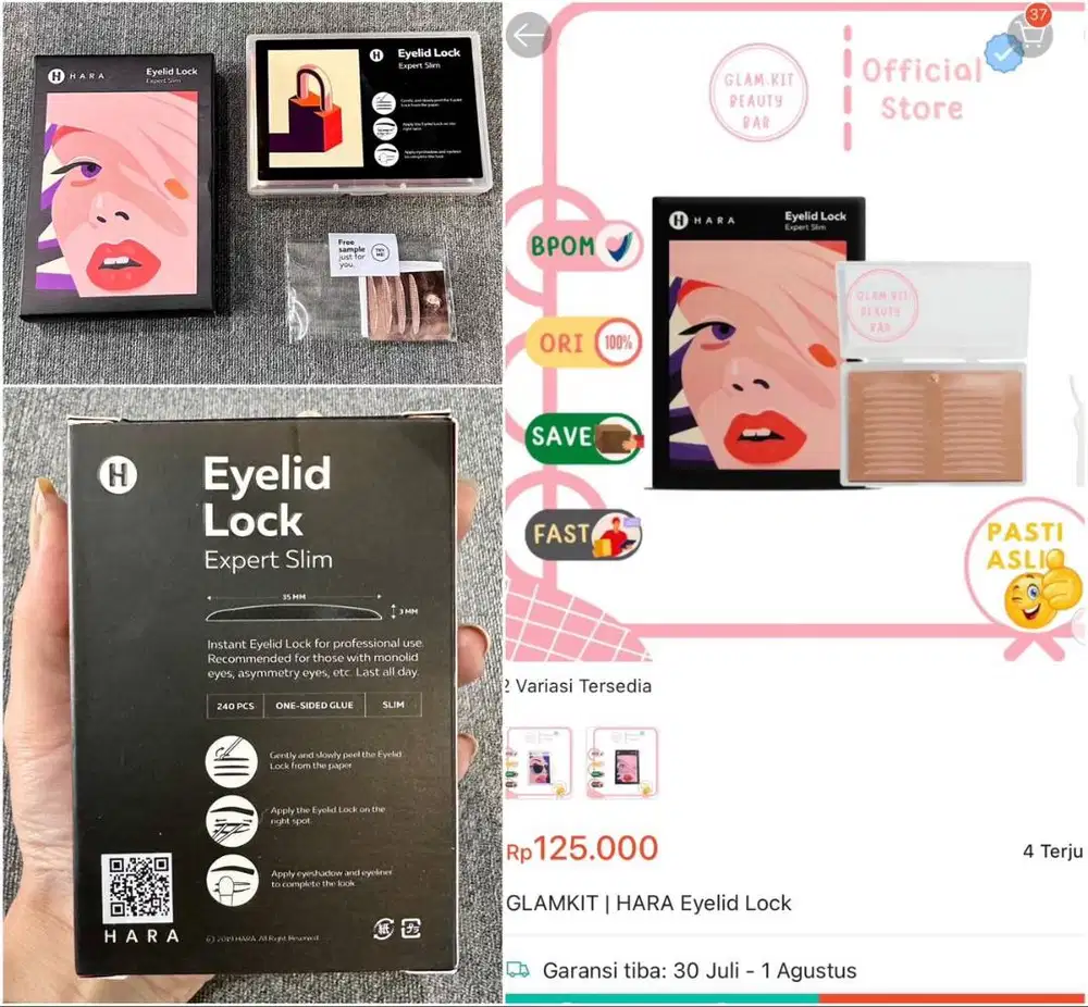 Haquhara eyelid lock expert slim
