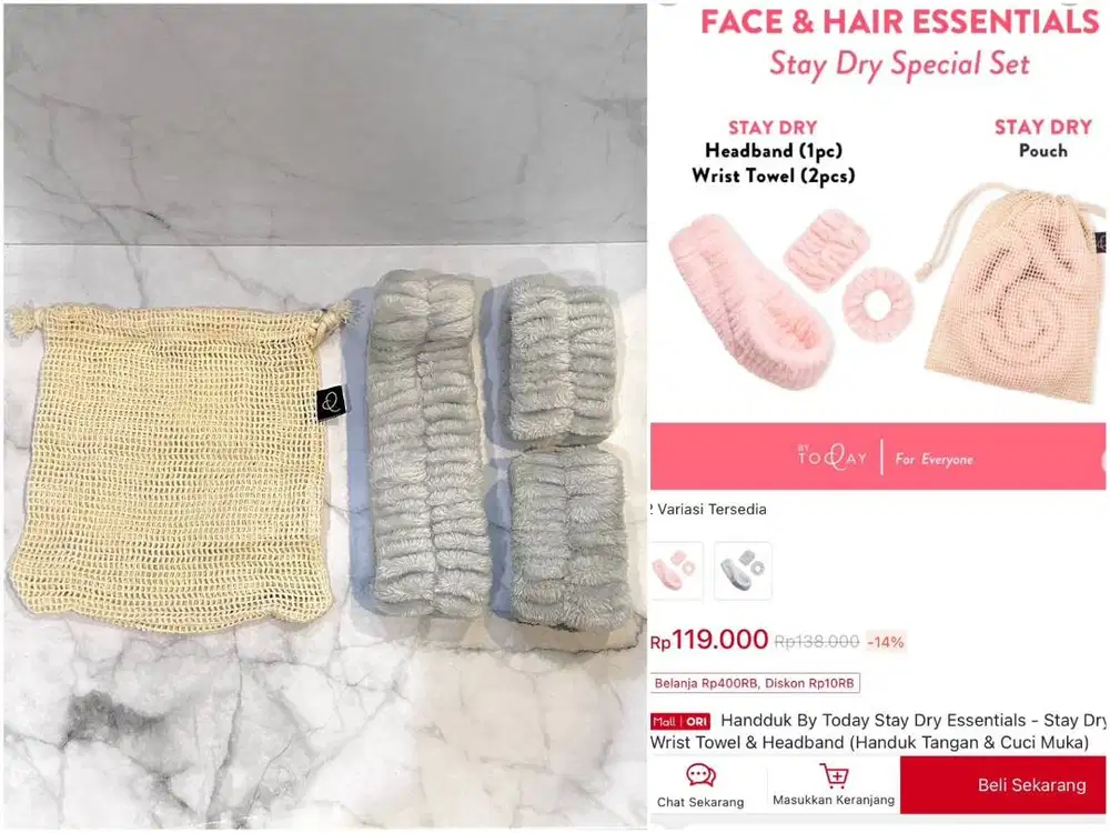 Wrist towel & headband by Handduk