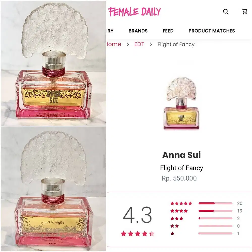 Anna sui perfume flight of fancy EDT 50ml