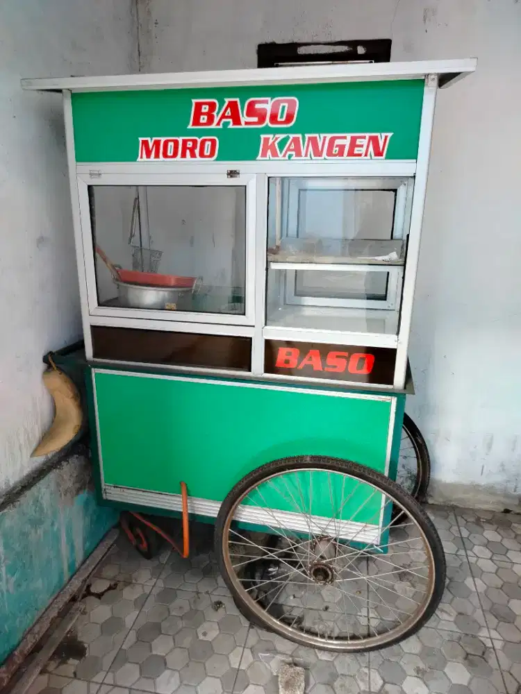 Jual gerobak Bakso keliling siap pake