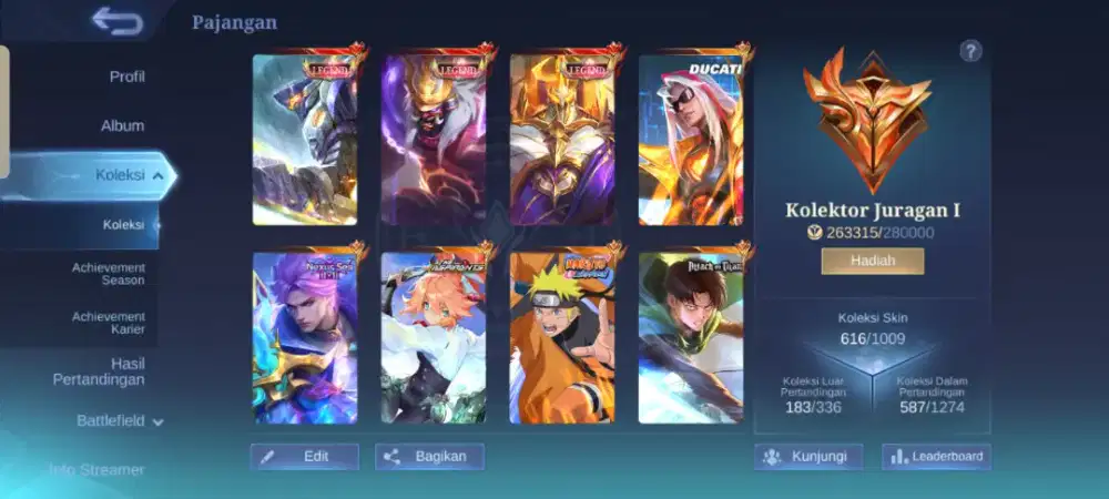 WTS Akun pribadi mobile legend