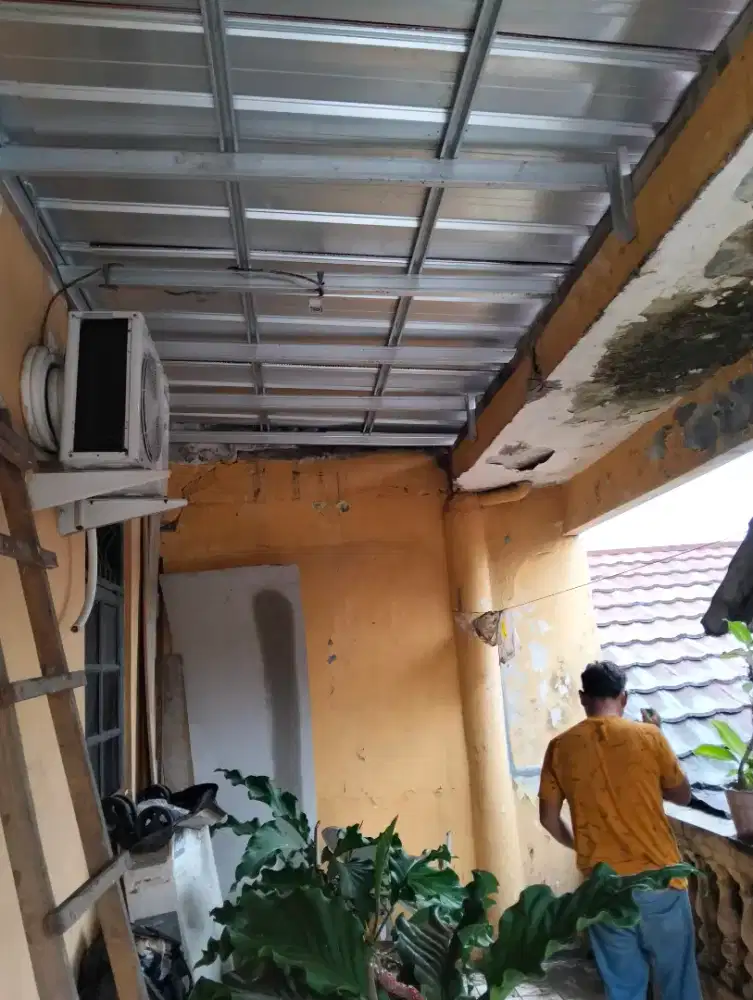 Kanopi bajaringan ganti atap rumah renopasi