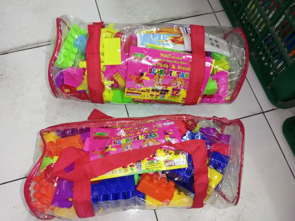 Mainan Anak Block Tas isi 108pcs