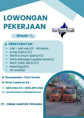 Lowongan Driver Sopir Truk
