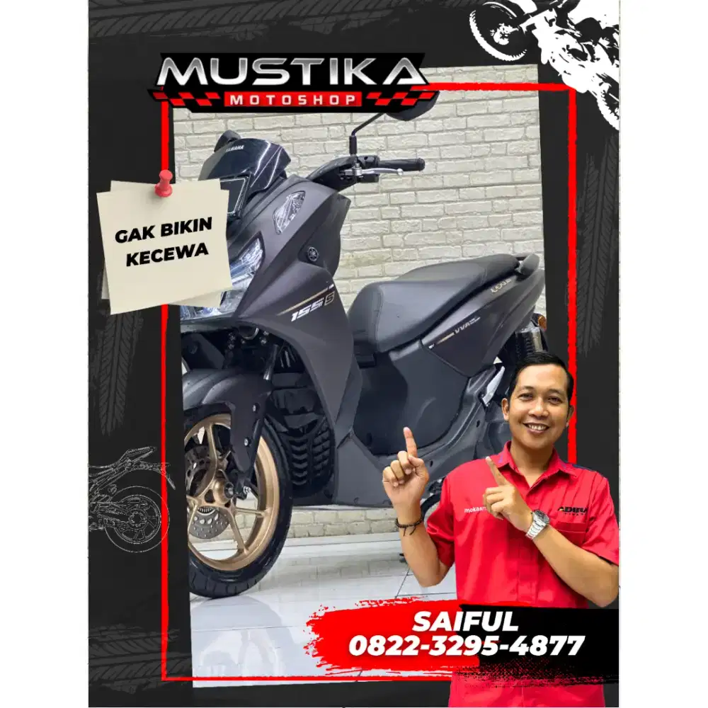 Odo 14rb Mulus!!Yamaha Lexi Keyles 2024 Black Plat Jatim Mulus-Mustika