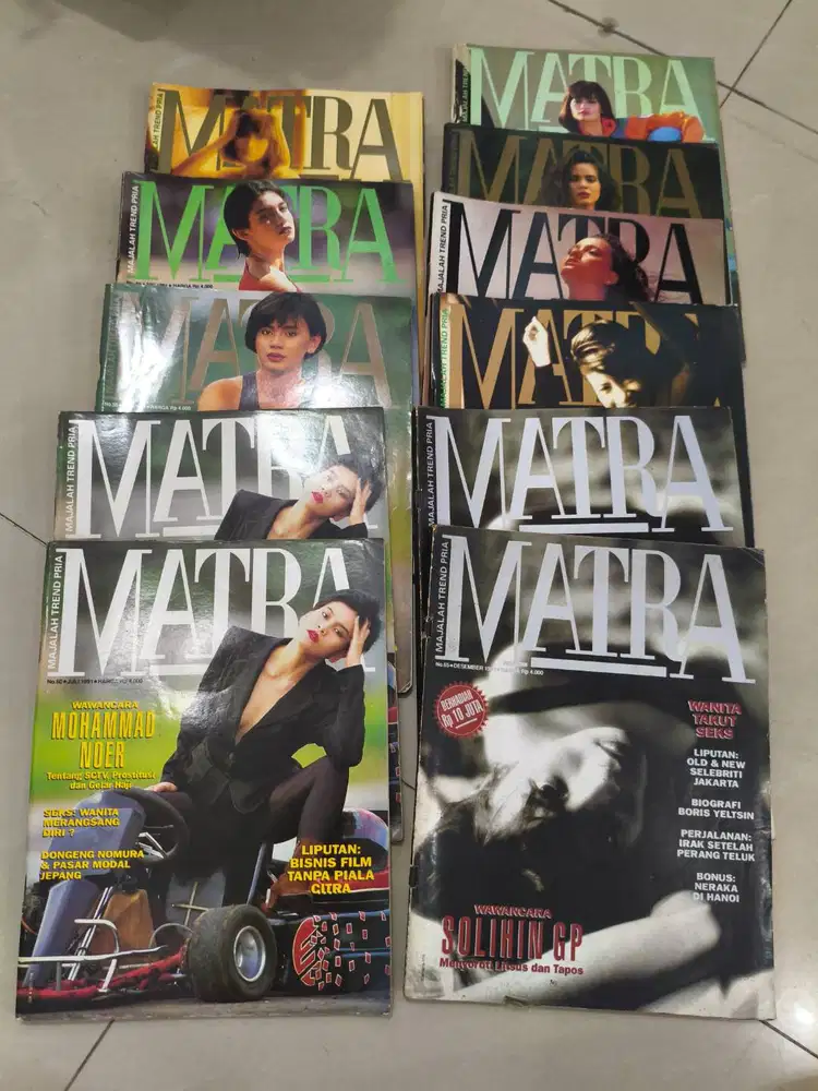 Majalah Matra tahun 1991, 1992, 2002, 2003, 2004.