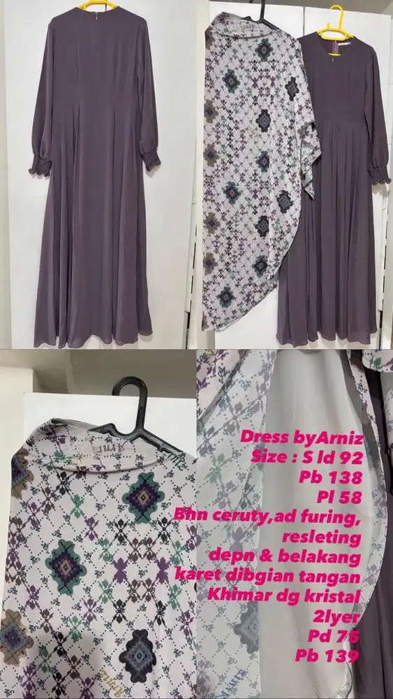 Set gamis khimar by Arniz
