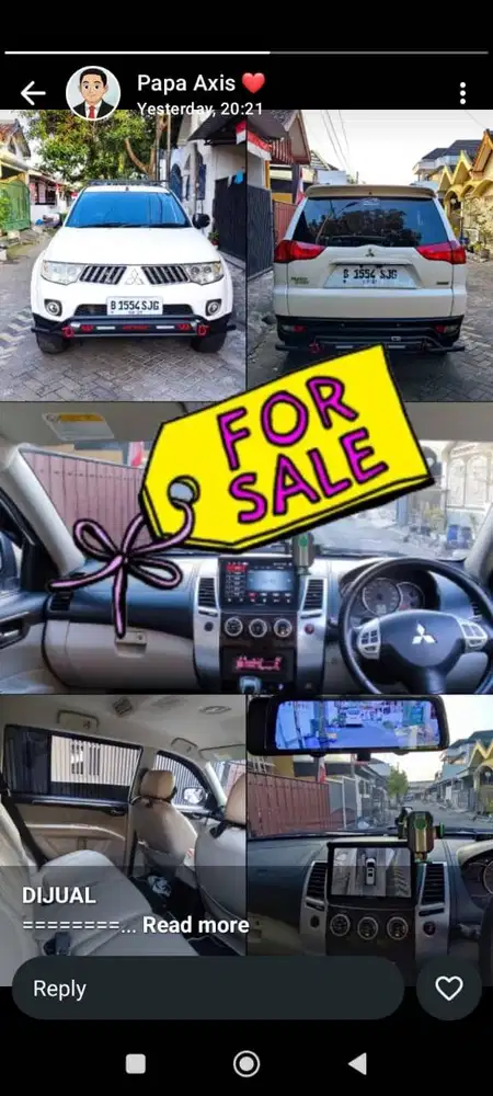 Dijual Mitsubishi Pajero Sport Exceed 2012 AT