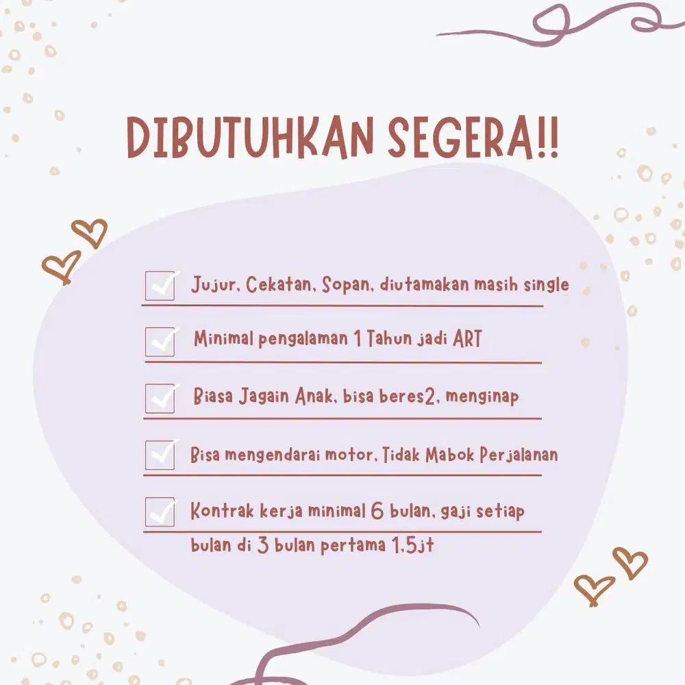ART(Asisten Rumah Tangga) mengasuh anak