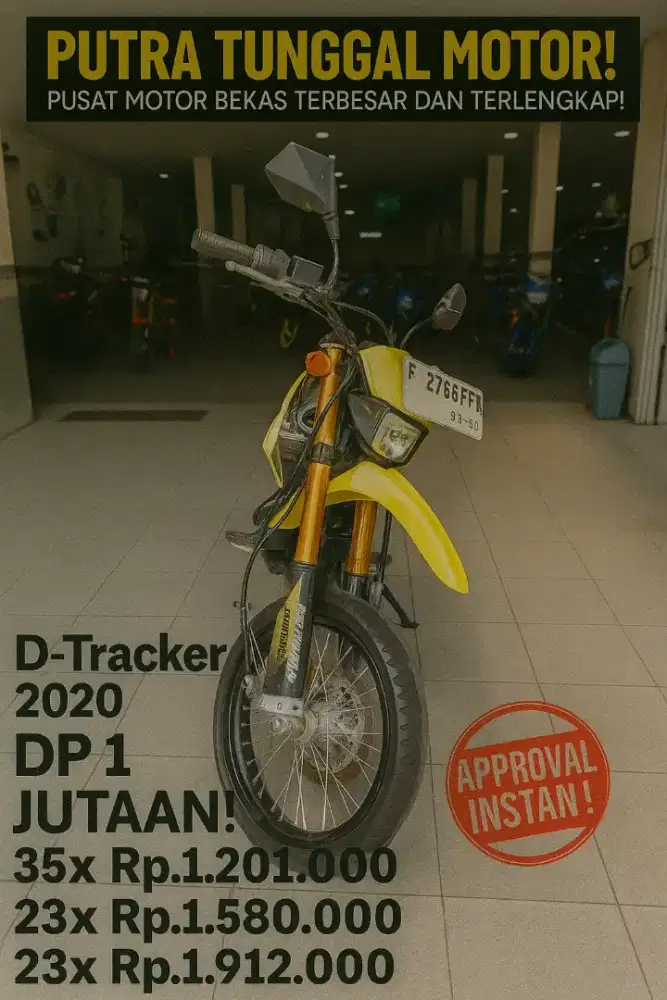 Ngetrail makin nyaman make ini motor. Udah keren, mesin optimal. Dhlah