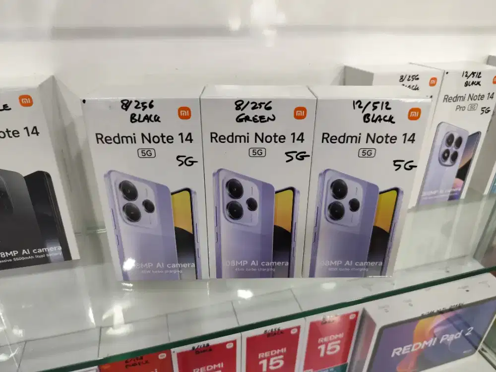 Redmi Note 14 5G New,HARGA PROMO,Garansi Resmi 15 Bulan,Bisa COD