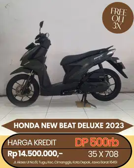 HONDA NEW BEAT DELUXE 2023 CASH/KREDIT DP MURAH SYARAT MUDAH