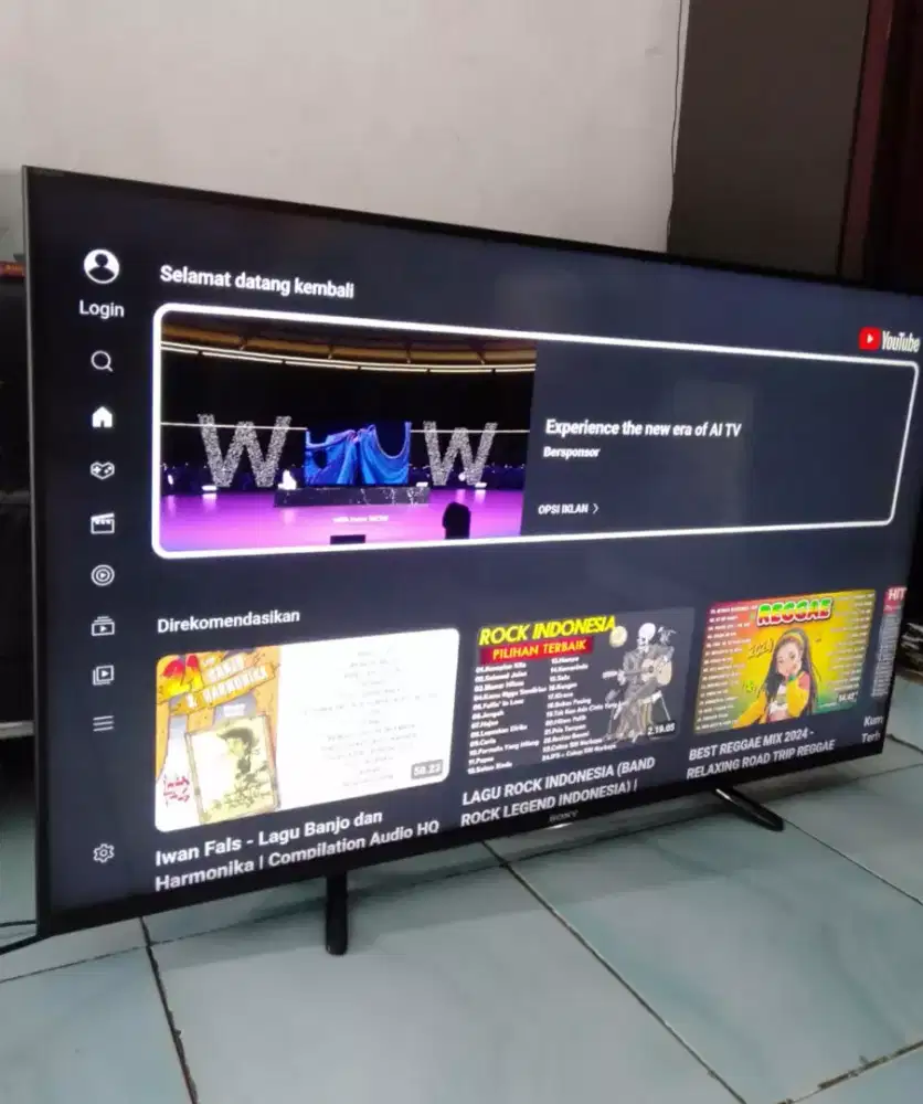 TV Smart 40 Sony Digital Support You-tobe Netflik dll (No-Minus)
