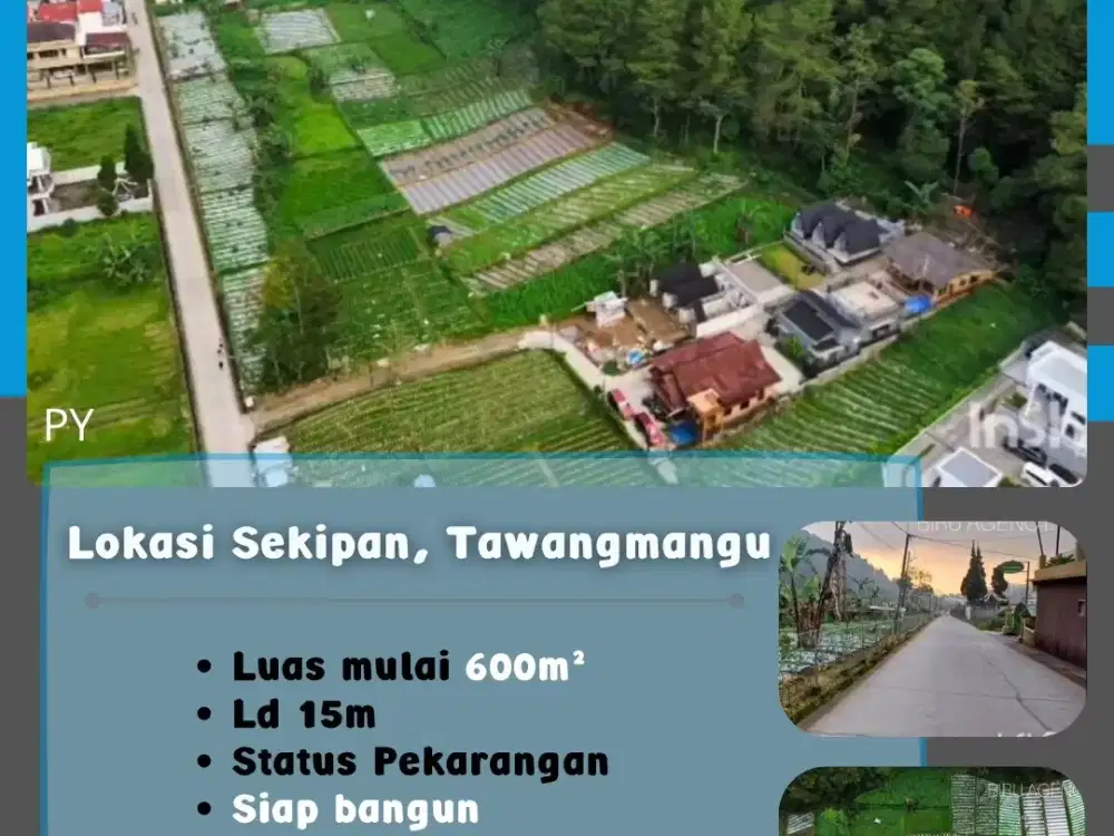 Tanah Lokasi Sekipan Tawangmangu