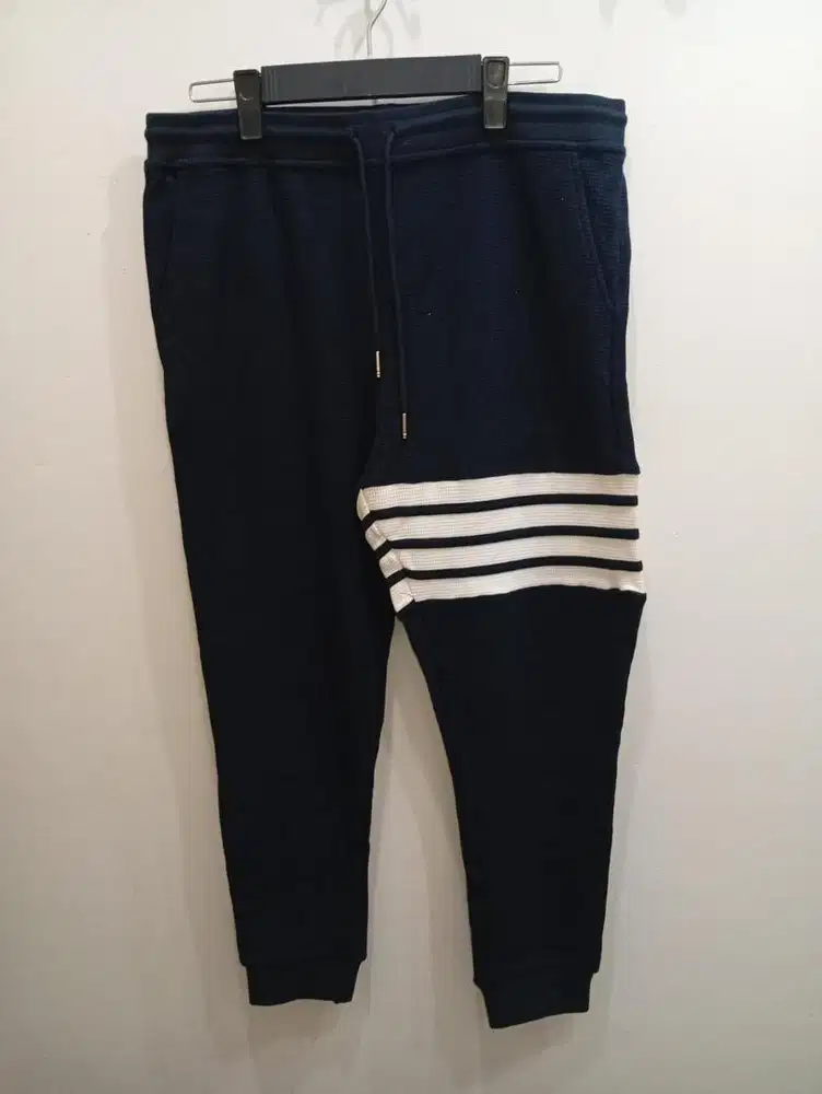 THOM BROWNIAN NAVY JOGER PANTS
